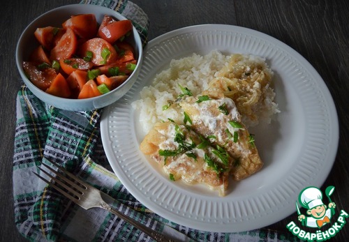 Щука в сметане по-деревенски Щука в сметане по-деревенски