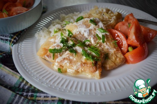 Щука в сметане по-деревенски Щука в сметане по-деревенски