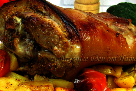 Вкусная и сочная рулька с картошкой на праздничный стол Вкусная и сочная рулька с картошкой на праздничный стол