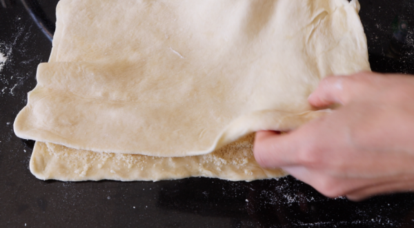 Простое и вкусное слоеное печенье на кефире, пошаговый рецепт с фото