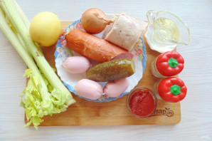 Солянка с сельдереем Солянка с сельдереем