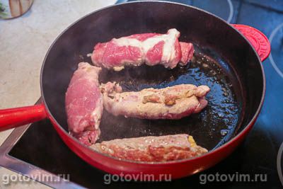 Мясные рулетики с бананами Мясные рулетики с бананами