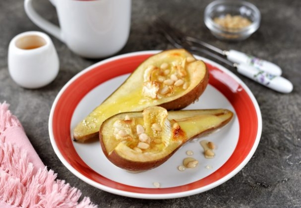 Груши с сыром "Камамбер" в духовке Груши с сыром "Камамбер" в духовке