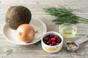 Салат с черной редькой Салат с черной редькой