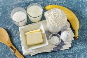 Банановые маффины на кефире