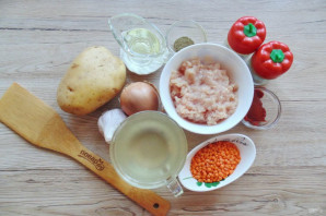 Суп из чечевицы с фаршем Суп из чечевицы с фаршем