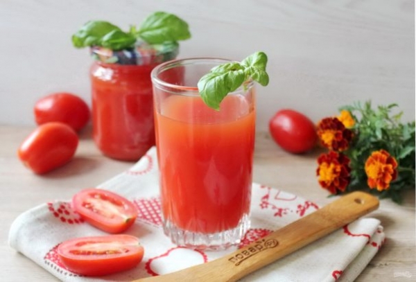 Томатный сок с базиликом на зиму Томатный сок с базиликом на зиму