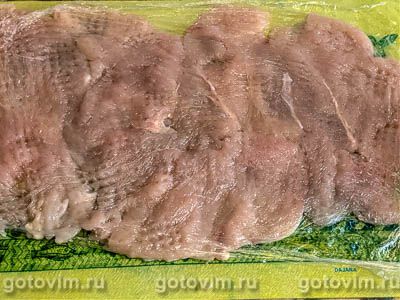 Рулет из куриной грудки с паштетом а-ля «Метропольки»