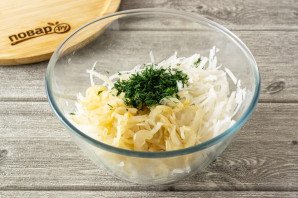 Салат с черной редькой Салат с черной редькой