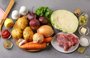 Борщ со свеклой без уксуса Борщ со свеклой без уксуса