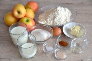 Осетинский пирог с яблоком и корицей