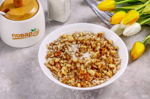 Мюсли запеченные с яблоком Мюсли запеченные с яблоком