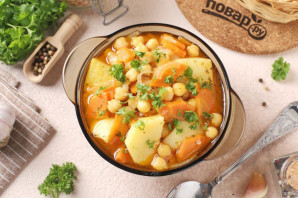 Картофель с нутом в мультиварке Картофель с нутом в мультиварке