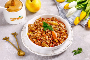 Мюсли запеченные с яблоком Мюсли запеченные с яблоком