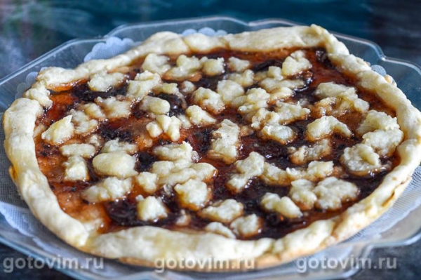 Открытый пирог с вареньем в мультиварке Открытый пирог с вареньем в мультиварке