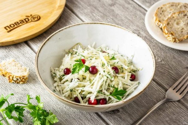 Салат с черной редькой Салат с черной редькой