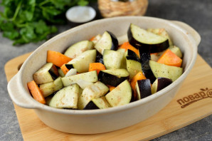 Баклажаны с тыквой в духовке Баклажаны с тыквой в духовке