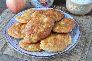 Овсяное печенье с творогом и яблоками Овсяное печенье с творогом и яблоками