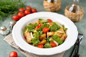 Салат с куриной грудкой и грушей Салат с куриной грудкой и грушей