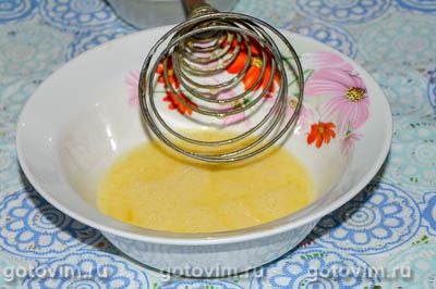 Суп из овощной смеси с яичными блинчиками