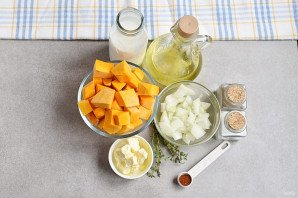 Тыквенный суп-пюре со сливками Тыквенный суп-пюре со сливками