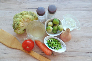 Суп с брюссельской капустой и брокколи Суп с брюссельской капустой и брокколи