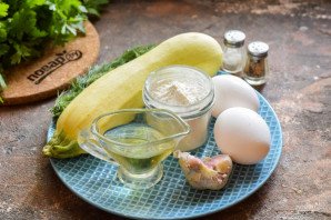 Оладьи из кабачков с яйцом пашот