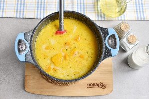 Тыквенный суп-пюре со сливками Тыквенный суп-пюре со сливками