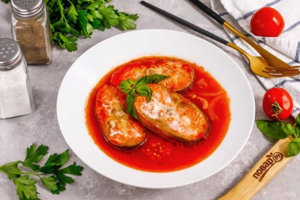 Форель в томатном соусе в духовке Форель в томатном соусе в духовке