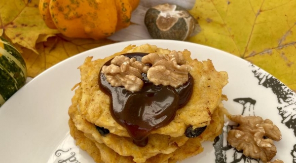 Оладьи из тыквы и яблока без глютена, пошаговый рецепт с фото