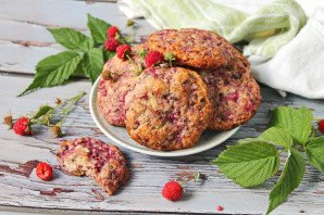 Малиновое печенье с шоколадом Малиновое печенье с шоколадом