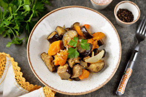 Баклажаны с тыквой в духовке Баклажаны с тыквой в духовке