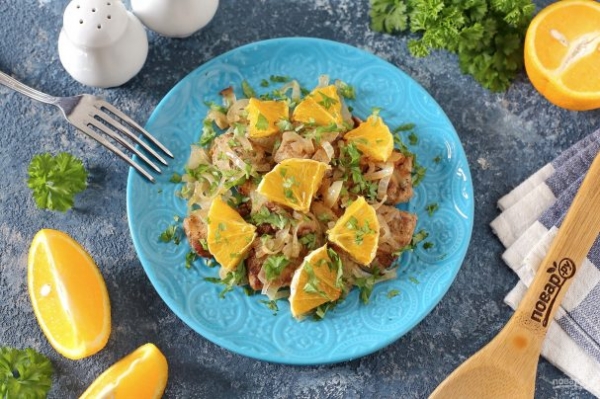 Щука с апельсинами в духовке Щука с апельсинами в духовке