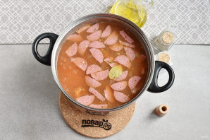 Суп из нута с копченостями Суп из нута с копченостями