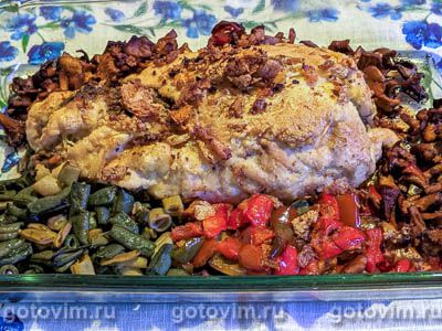 Рулет из куриной грудки с паштетом а-ля «Метропольки»