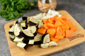 Баклажаны с тыквой в духовке Баклажаны с тыквой в духовке