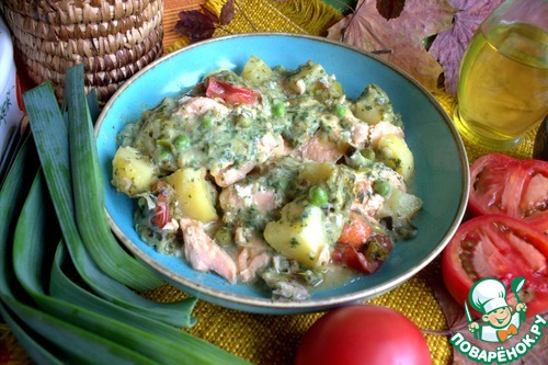 Лосось с овощами Лосось с овощами