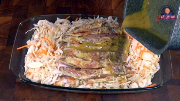 Мясо запеченное в горчице с медом по мюнхенски