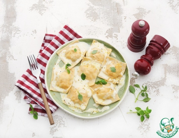 Равиоли с лососем Равиоли с лососем
