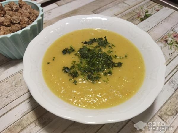 Рецепт: Ароматный суп-пюре - суп-пюре из квашеной капусты с кабачком Рецепт: Ароматный суп-пюре - суп-пюре из квашеной капусты с кабачком