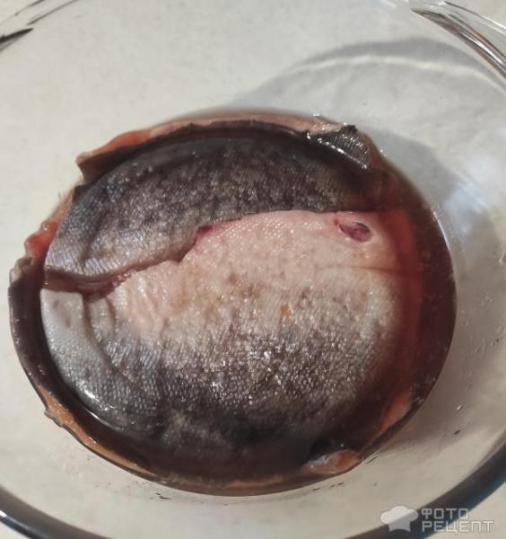 Рецепт: Домашняя соленая горбуша - Простой, но очень вкусный рецепт