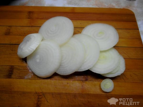 Рецепт: Консервированные помидоры - с луком Рецепт: Консервированные помидоры - с луком