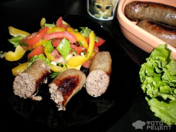 Рецепт: Купаты домашние - На сковороде!