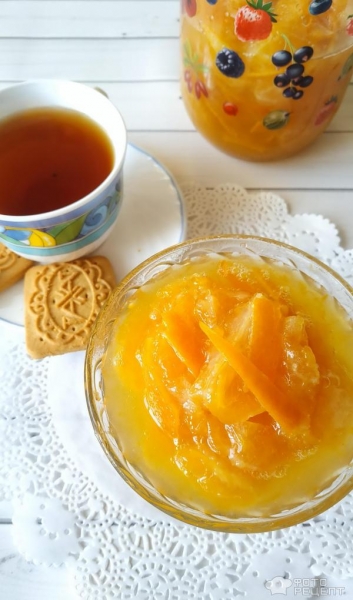 Рецепт: Мандариновое варенье - с новогодним запахом