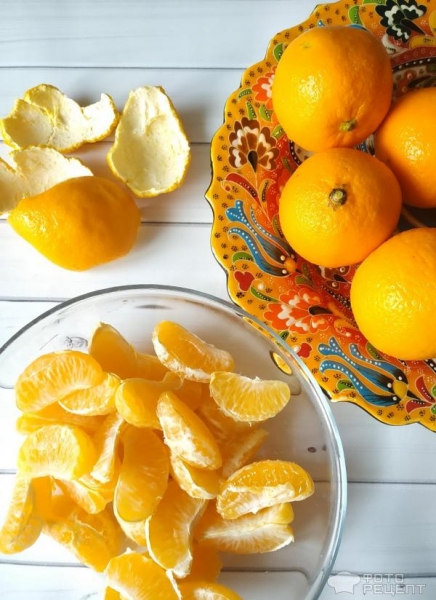 Рецепт: Мандариновое варенье - с новогодним запахом