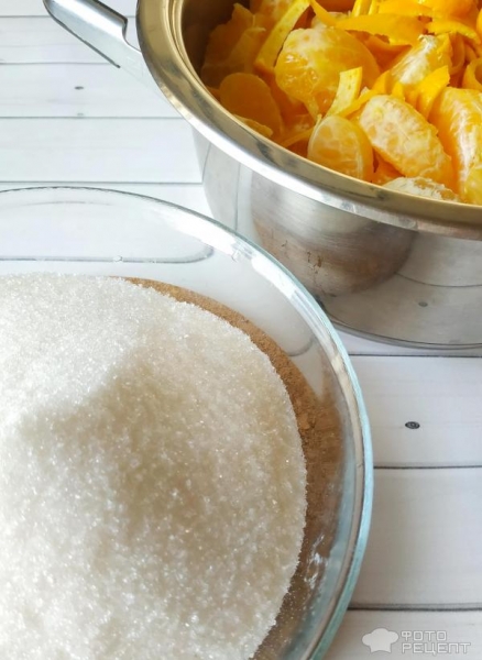 Рецепт: Мандариновое варенье - с новогодним запахом