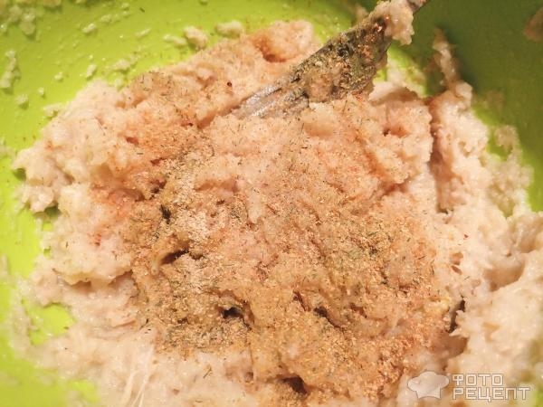 Рецепт: Рыбные котлеты "Нежные" - из язя и филе хека в духовке