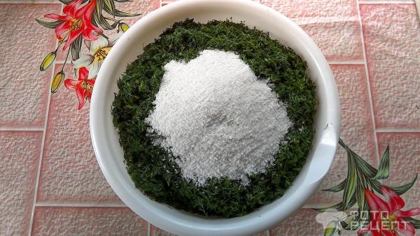 Рецепт: Сухая засолка зелени - Простая заготовка укропа на зиму без заморозки и сушки. Рецепт без весов. Рецепт: Сухая засолка зелени - Простая заготовка укропа на зиму без заморозки и сушки. Рецепт без весов.