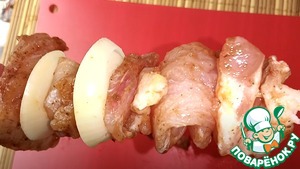 Шашлык из пангасиуса в духовке