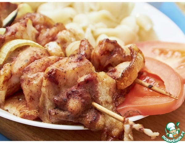 Шашлык из пангасиуса в духовке